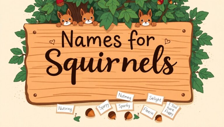 Best Pet Names for Squirrels